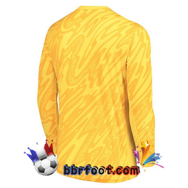 Maillots Equipe De France Gardien de but Manche longue Jaune 2024/2025
