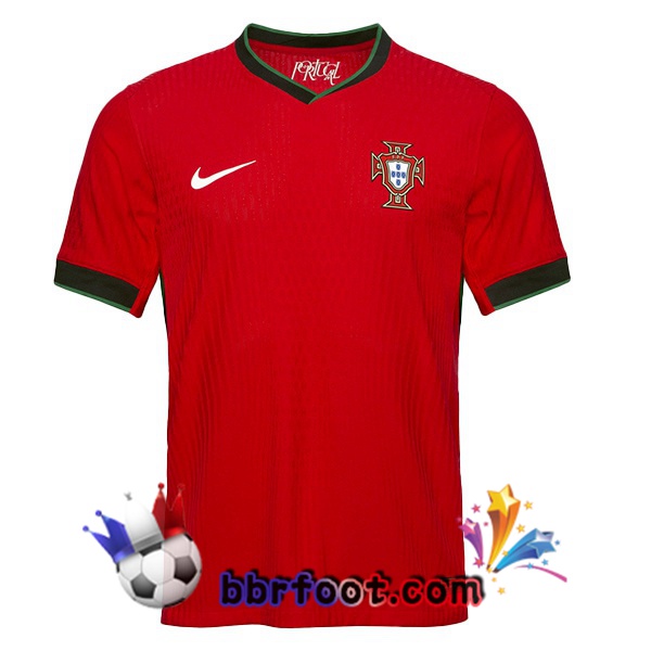 Maillots Equipe De Portugal Domicile Rouge 2024/2025 Maillots Equipe De Portugal Domicile Rouge 2024/2025