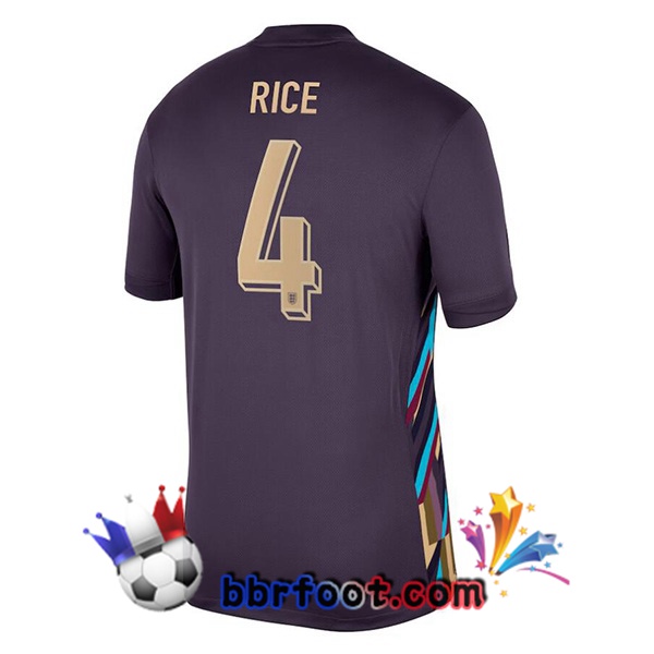 Maillots Equipe De Angleterre (Rice 4) Exterieur Pourpre 2024/2025 Maillots Equipe De Angleterre (Rice 4) Exterieur Pourpre 2024/2025