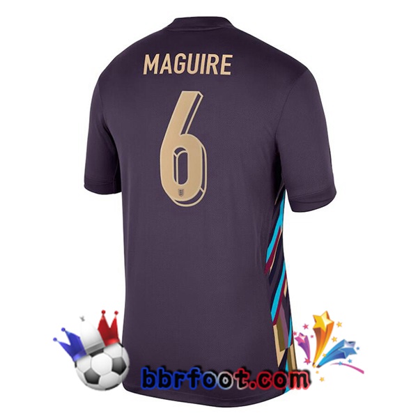 Maillots Equipe De Angleterre (Maguire 6) Exterieur Pourpre 2024/2025 Maillots Equipe De Angleterre (Maguire 6) Exterieur Pourpre 2024/2025