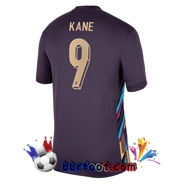 Maillots Equipe De Angleterre (Kane 9) Exterieur Pourpre 2024/2025