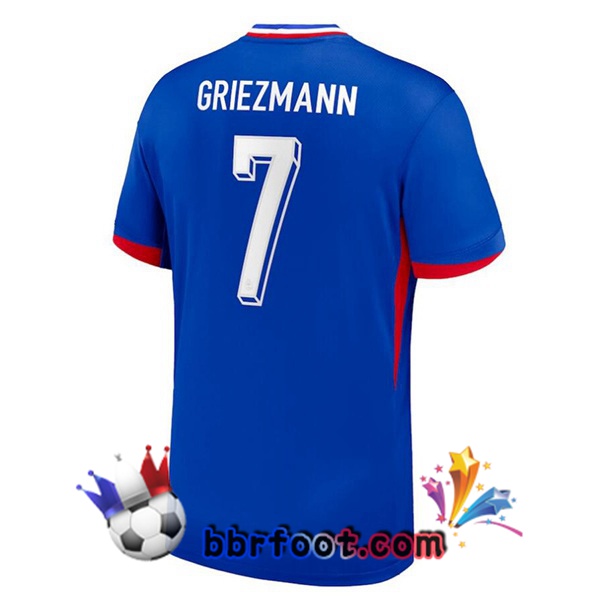 Maillots Equipe De France (GRIEZMANN 7) Domicile Bleu 2024/2025
