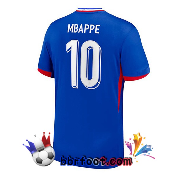 Maillots Equipe De France (MBAPPE 10) Domicile Bleu 2024/2025