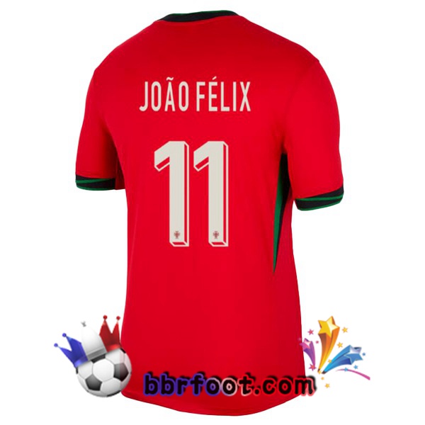 Maillots Equipe De Portugal (JOÃO FÉLIX 11) Domicile Rouge 2024/2025 Maillots Equipe De Portugal (JOÃO FÉLIX 11) Domicile Rouge 2024/2025