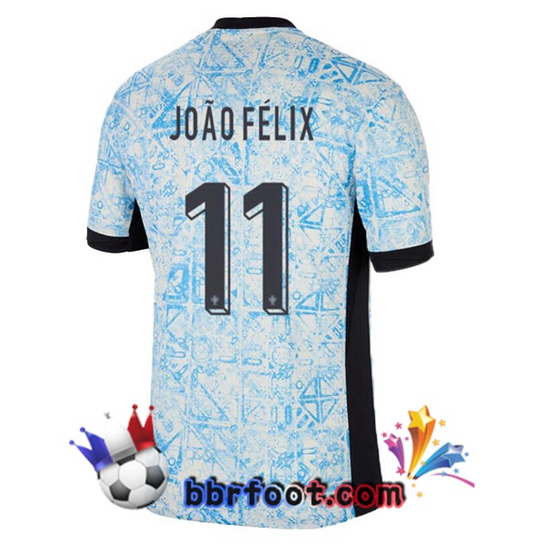 Maillots Equipe De Portugal (JOÃO FÉLIX 11) Exterieur Bleu Blanc 2024/2025 Maillots Equipe De Portugal (JOÃO FÉLIX 11) Exterieur Bleu Blanc 2024/2025