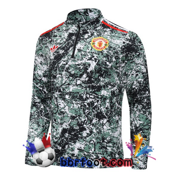 Sweatshirts Homme Manchester United Vert 2024/2025