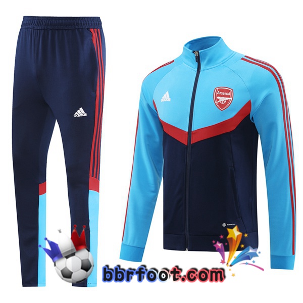 Survetement Foot - Veste Arsenal Bleu 2024/2025 Survetement Foot - Veste Arsenal Bleu 2024/2025