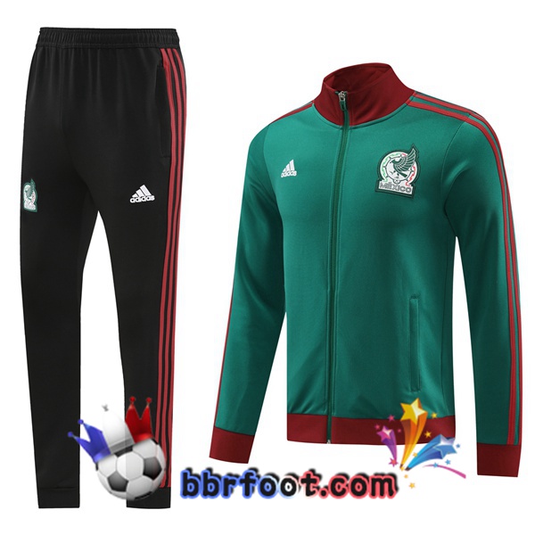 Survetement Foot - Veste Mexique Vert 2024/2025