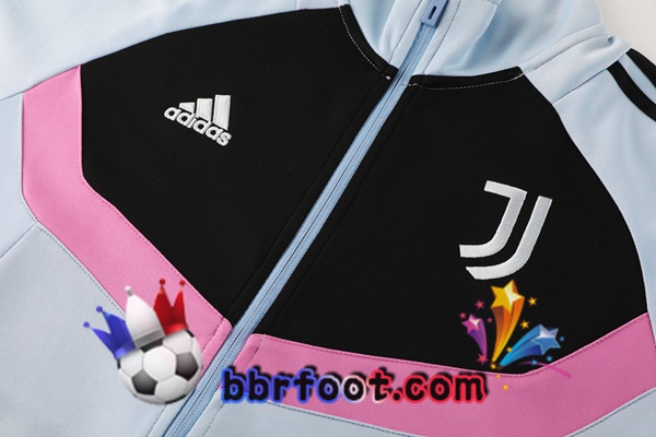 Survetement Foot - Veste Juventus Blanc Noir 2024/2025