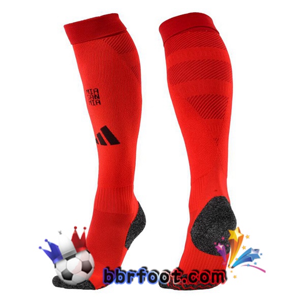 Chaussettes Foot Bayern Munich Domicile Rouge 2024/2025