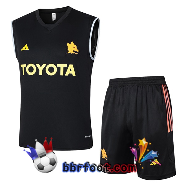 Gilet Foot AS Roma + Shorts Noir 2024/2025