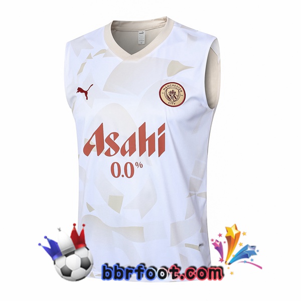 Gilet Foot Manchester City Blanc 2024/2025