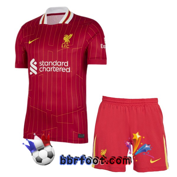Maillot Foot FC Liverpool Enfant Domicile Rouge 2024/2025