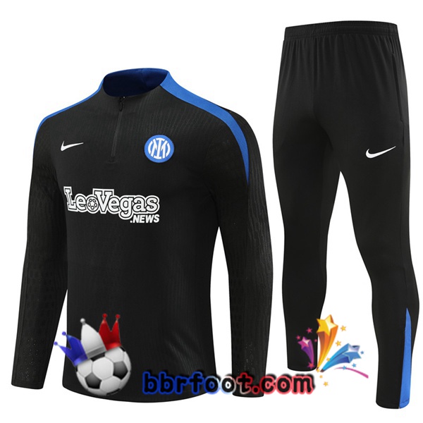 Survetement Foot Inter Milan Noir 2024/2025