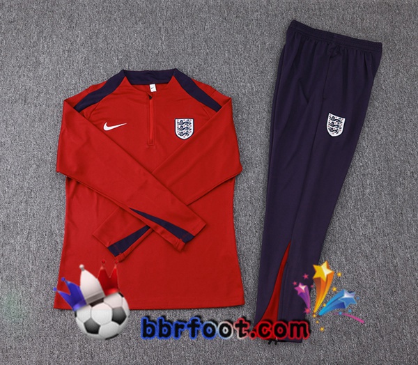 Survetement Foot Angleterre Rouge 2024/2025