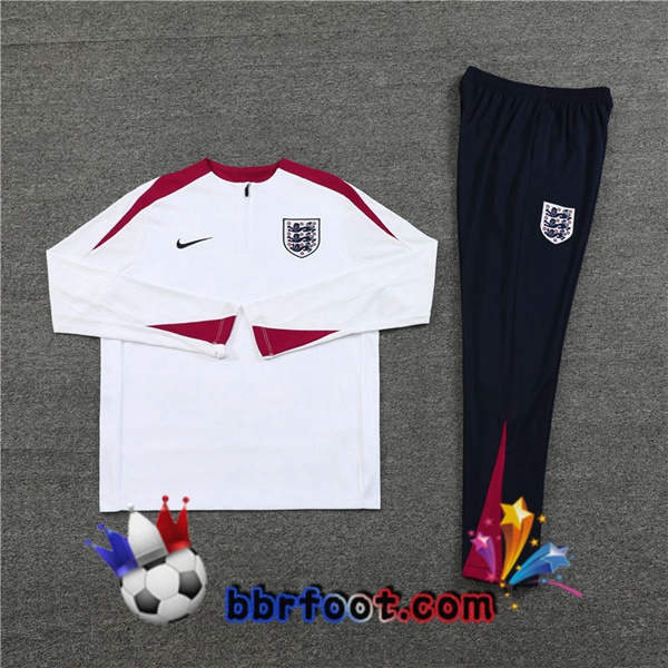 Survetement Foot Angleterre Blanc 2024/2025