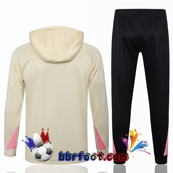Survetement Foot - Sweat A Capuche JORDAN Paris PSG Jaune 2024/2025