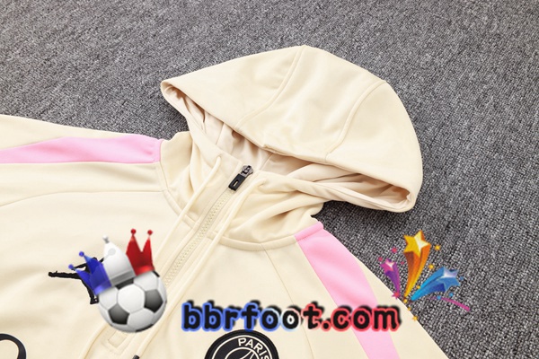 Survetement Foot - Sweat A Capuche JORDAN Paris PSG Jaune 2024/2025