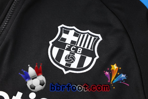Survetement Foot - Sweat A Capuche FC Barcelone Noir 2024/2025