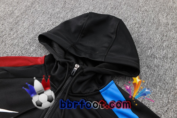 Survetement Foot - Sweat A Capuche FC Barcelone Noir 2024/2025