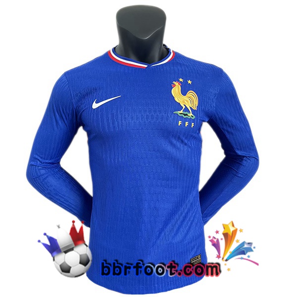 Maillots Equipe De France Domicile Manche Longue Bleu 2024/2025