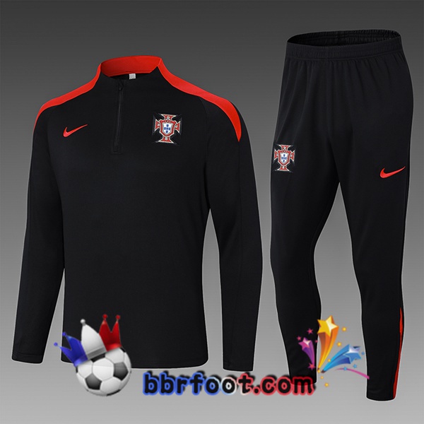Survetement Foot Portugal Enfant Noir 2024/2025