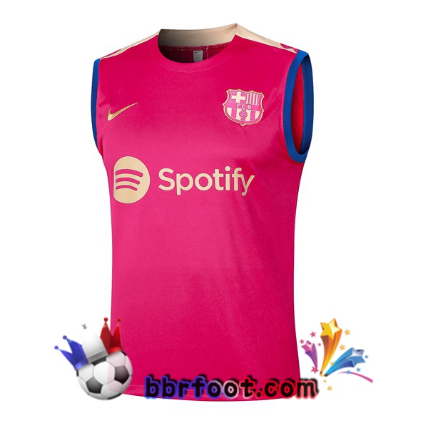 Gilet Foot FC Barcelone Rose 2024/2025