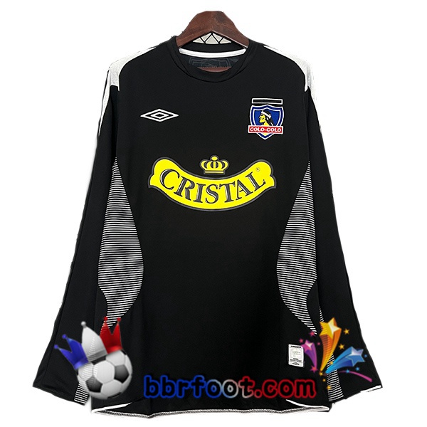 Maillot Foot Colo-Colo Retro Exterieur Manche Longue Noir 2006