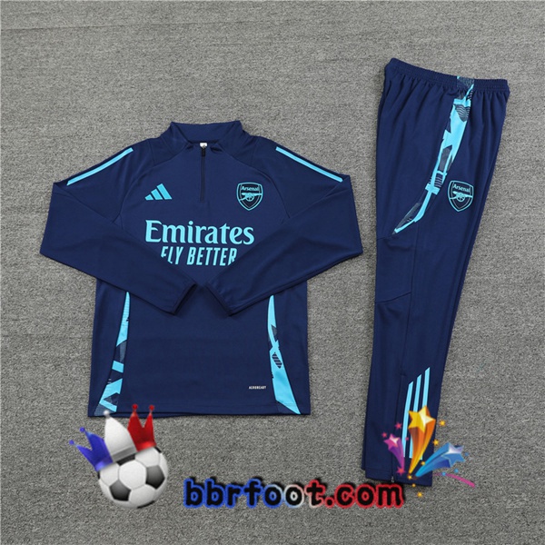 Survetement Foot Arsenal Bleu Royal 2024/2025