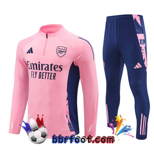 Survetement Foot Arsenal Rose 2024/2025