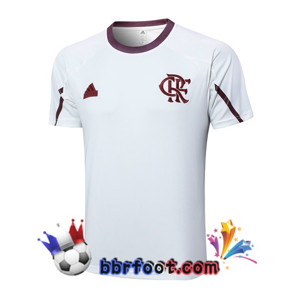 Training T-Shirts Flamengo Blanc 2024/2025