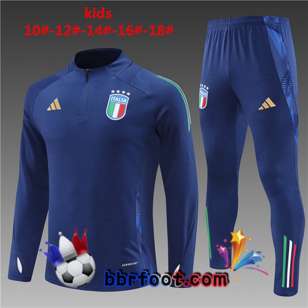 Survetement Foot Italie Enfant Bleu 2024/2025