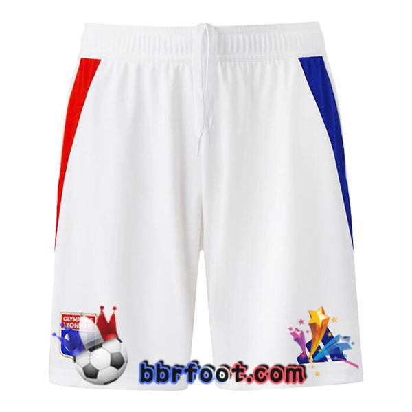Short Foot Lyon OL Domicile Blanc 2024/2025
