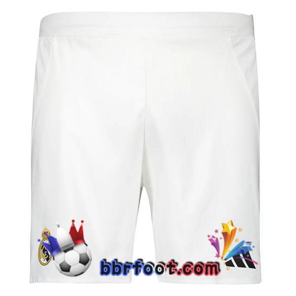 Short Foot Real Madrid Domicile Blanc 2024/2025