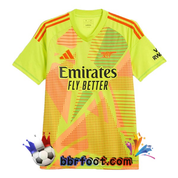 Maillot Foot Arsenal Gardien de but Vert 2024/2025