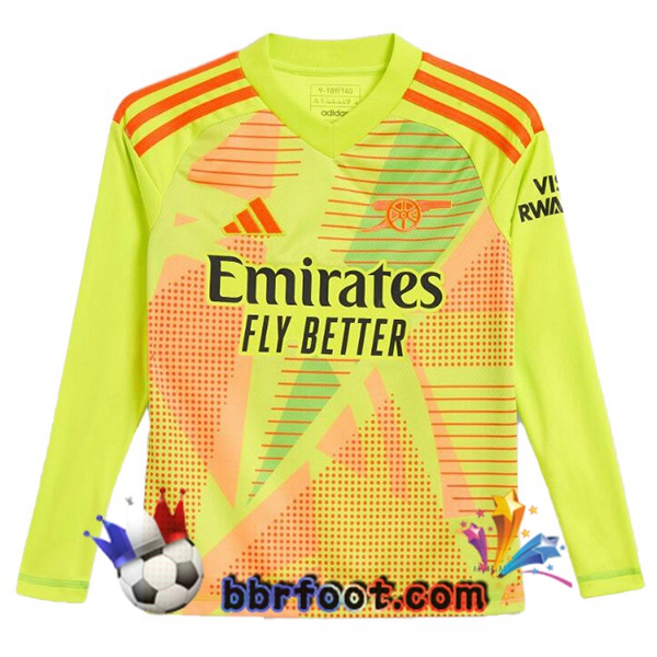Maillot Foot Arsenal Gardien de but Manche longue Vert 2024/2025