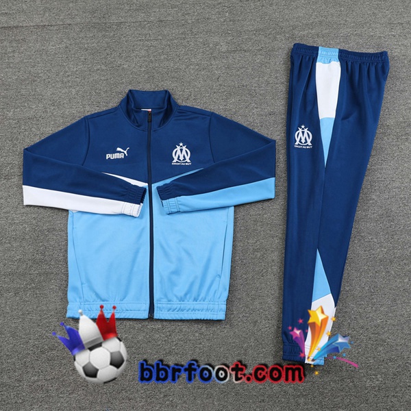 Survetement Foot - Veste Marseille OM Bleu 2024/2025