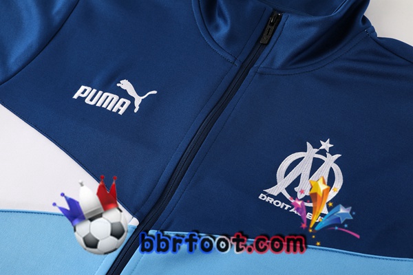Survetement Foot - Veste Marseille OM Bleu 2024/2025