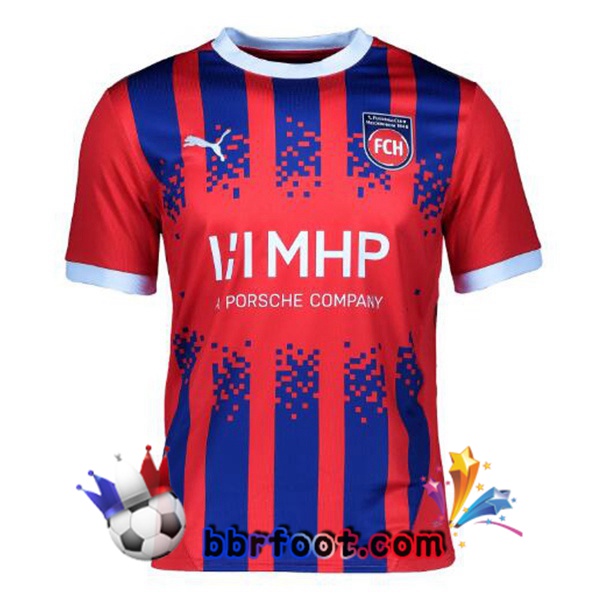 Maillot Foot FC Heidenheim Domicile Rouge 2024/2025
