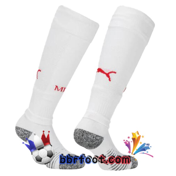 Chaussettes Foot AC Milan Domicile Rouge Blanc 2024/2025