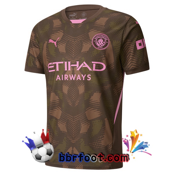 Maillot Foot Manchester City Gardien de but Marron 2024/2025