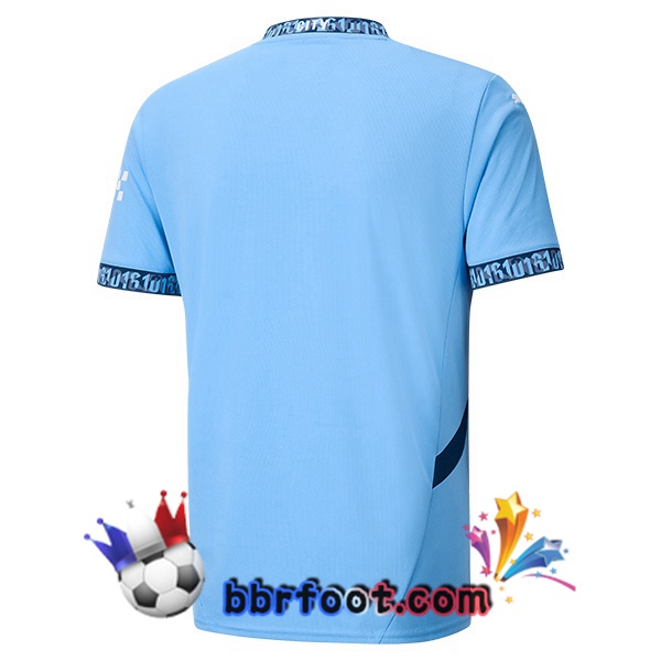 Maillot Foot Manchester City Domicile Bleu 2024/2025