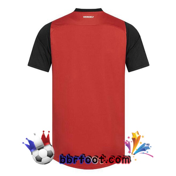 Maillot Foot Bayer 04 Leverkusen Domicile Noir Rouge 2024/2025