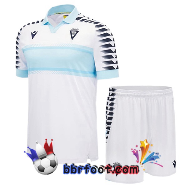 Maillot Foot Cadiz CF Enfant Exterieur Blanc 2024/2025