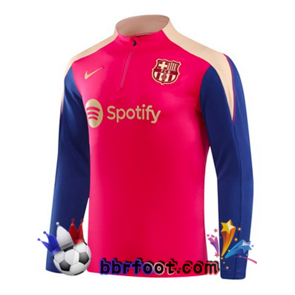 Sweatshirts Homme FC Barcelone Rose Bleu 2024/2025