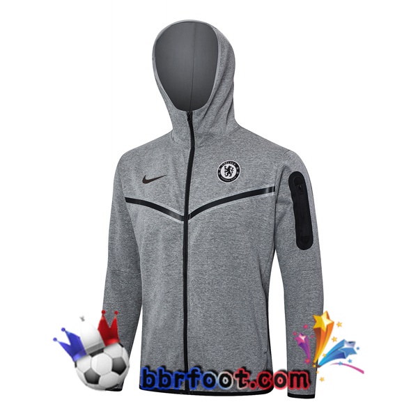 Sweat A Capuche FC Chelsea Gris 2024/2025