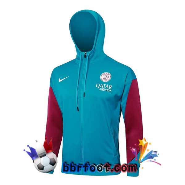 Sweat A Capuche Paris PSG Vert 2024/2025