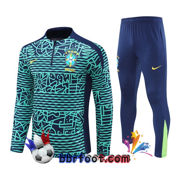 Survetement Foot Bresil Vert 2024/2025