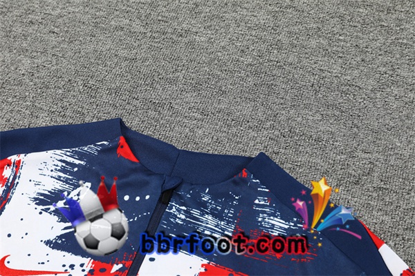 Survetement Foot Paris PSG Rouge Bleu 2024/2025
