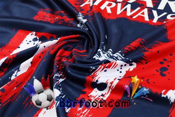 Survetement Foot Paris PSG Rouge Bleu 2024/2025